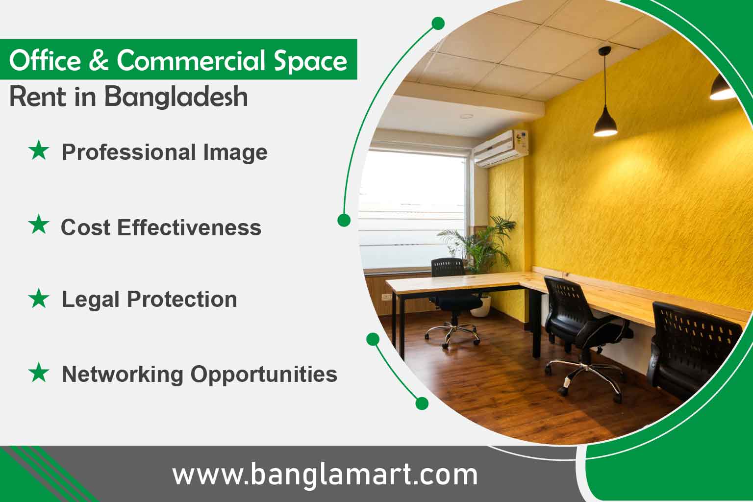 Office & Commercial Space Rent in Bangladesh